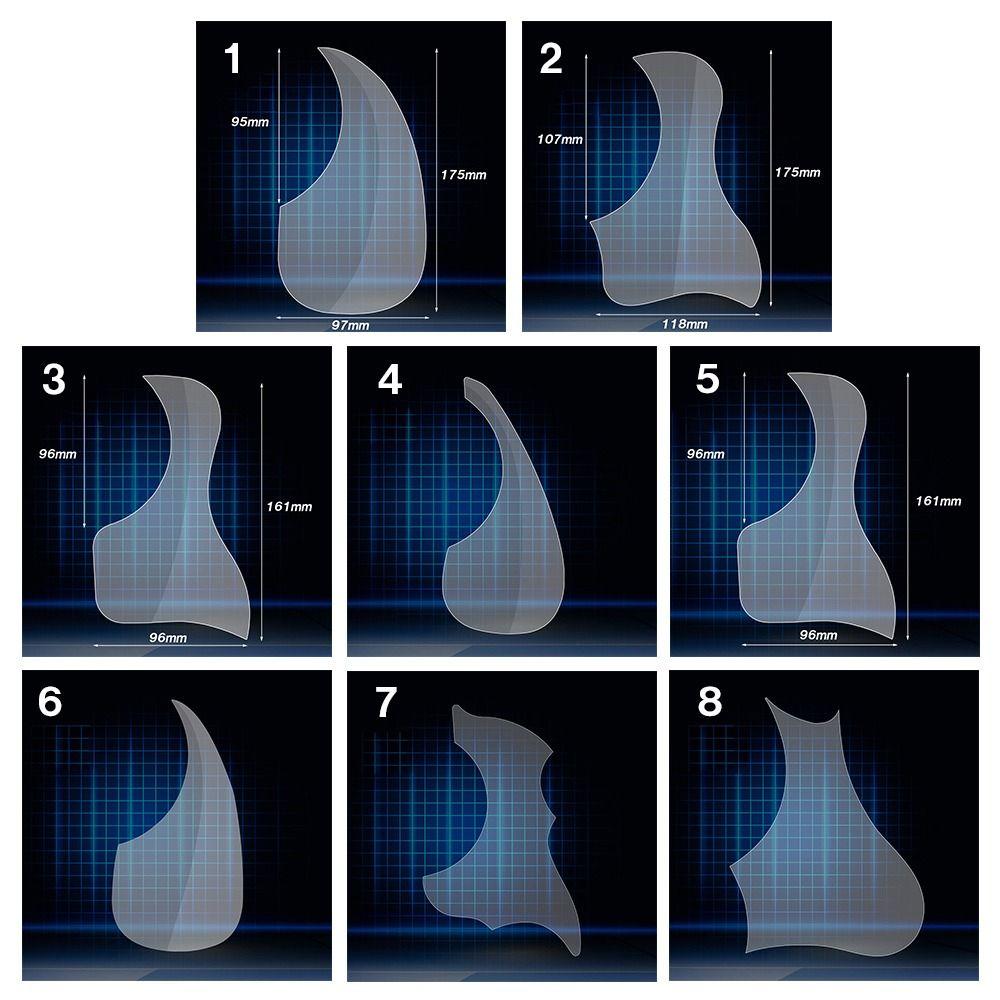 Transparent Board Sticker Soft Scratch Plate Guitar Protective Sticker Pick Guard Sticker