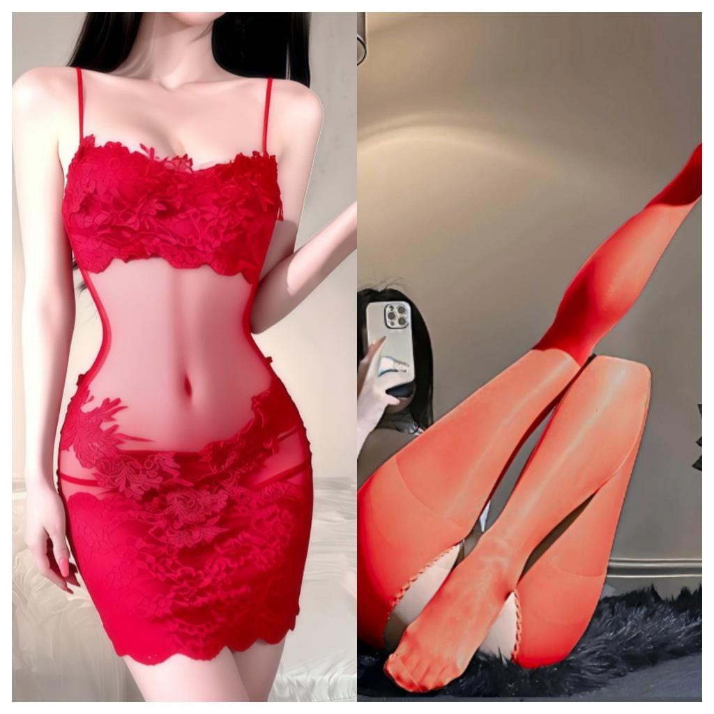 Sex underwear large size sexy inner French lace suspender pure desire spice girl slim-fit hip-wrapped nightdress women