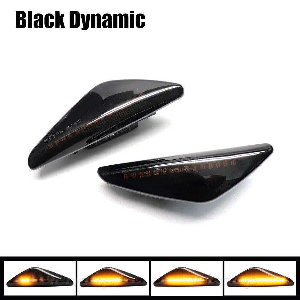 2PCS LED Dynamic Flowing LED Side Marker Turn Signal Lights  For BMW X5 E70 X6 E71 E72 X3 F25