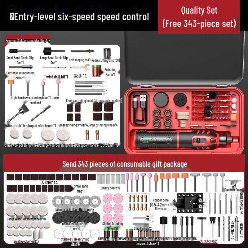 Kit de Ferramenta Rotativa sem Fio Aaruidun Plugue CN (adaptador incluso)