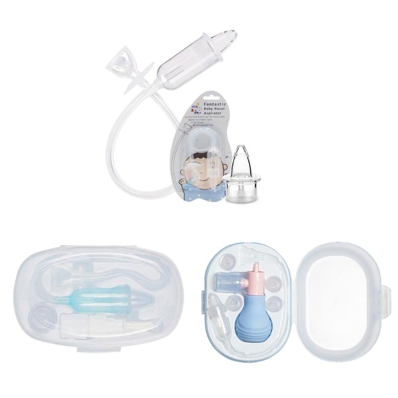 Infant And Toddler Nasal Aspirator Booger Remover with Gentle Silicone Tip Easy to Disassemble And Clean for Daily Care