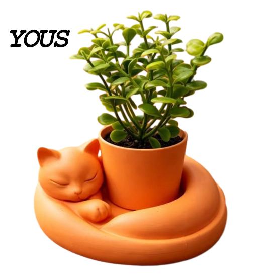 Desktop Plant Pot 3D Printed Succulents Planter, Creative Mini Flower with Artistic Sculptural Design, Planter Small Desk Decor for Office Bedroom