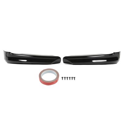 1 Pair Front Bumper Spoiler Lip Aerodynamic Smooth Surface Fit For 3 Series E90 Sedan Pre‑LCI 2005‑2008 Glossy Black