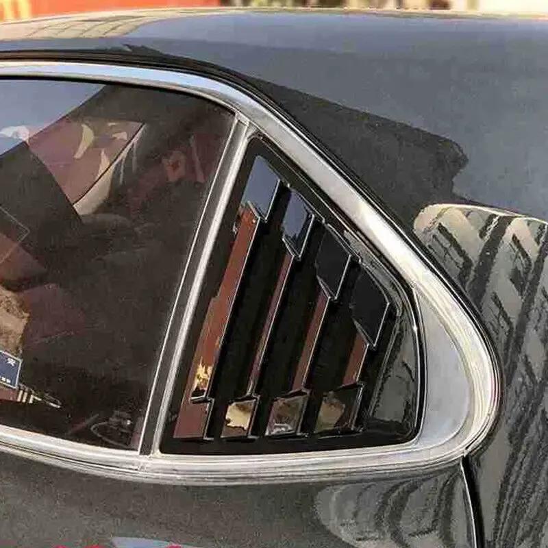 For Toyota Camry Sedan 2018      Car Rear Window Quarter Louver Shutter Cover Side Vent Trim Scoop Sticker