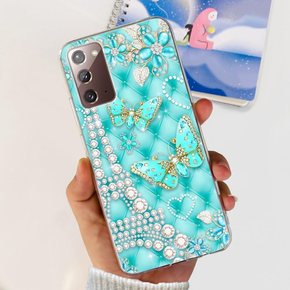 For Samsung Note 20 5G Case SM-N981B Popular Flower Slim Soft Silicone Phone Cover For Samsung Galaxy Note20 Ultra 5G Funda Capa