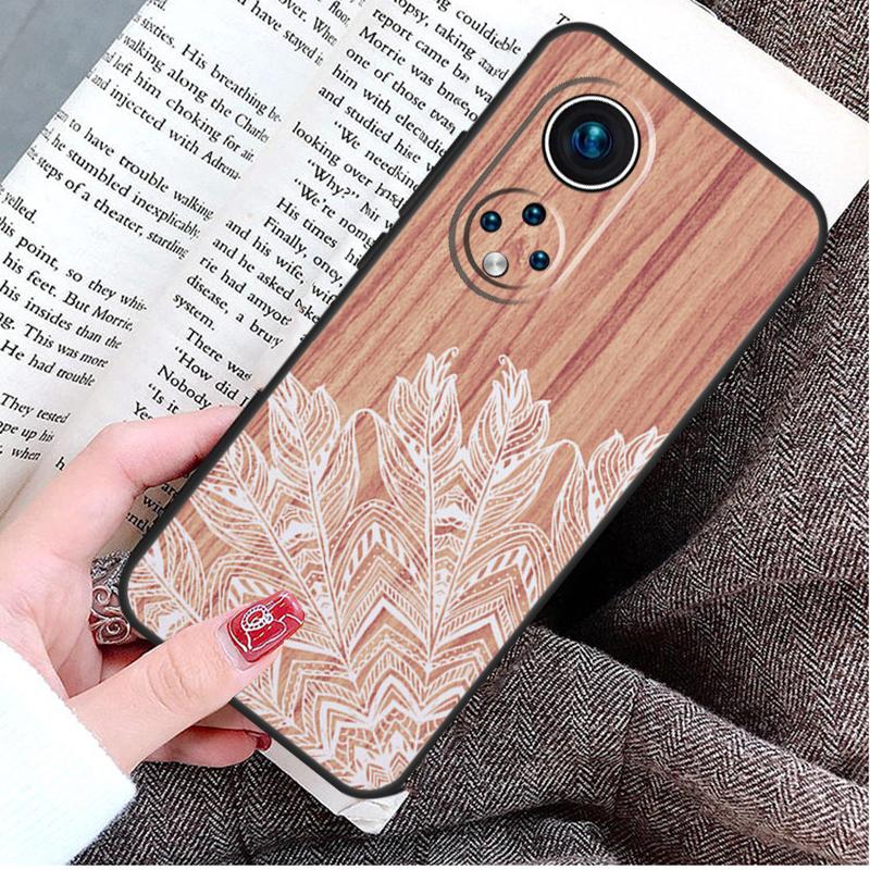 Mandala Wood Floral Case For Honor 90 Lite 70 50 Magic 6 5 Pro Honor X8a X9a X6a X7a X8 X9 X8b X9b Back Cover