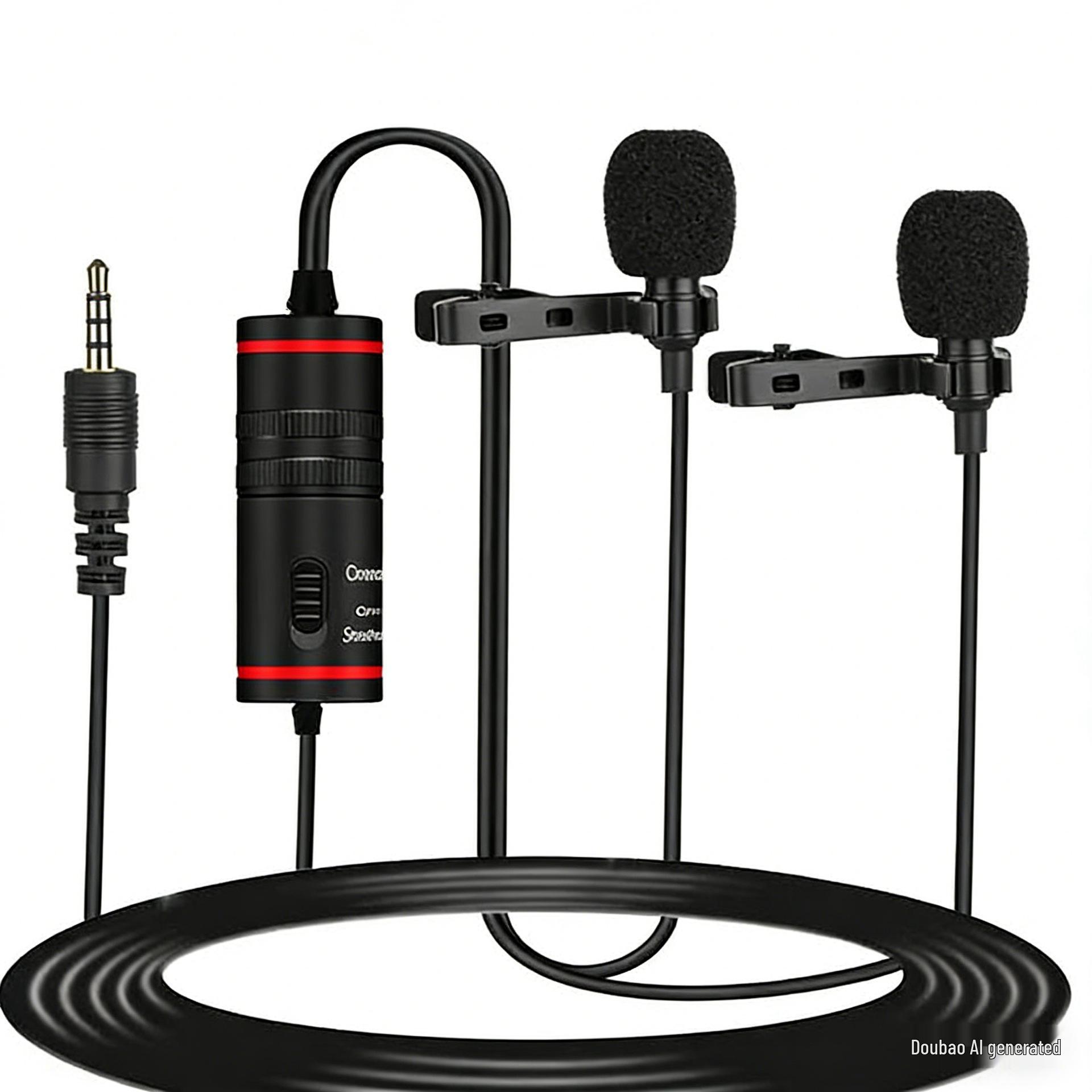 

Compact Lapel Microphone for Phone, Live Streaming, Video Recording, Interviews, and DSLR Cameras with Noise Reduction