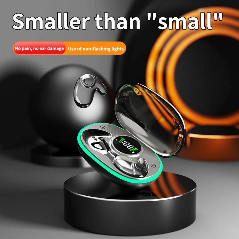Bluetooth 5.3 Earphones Invisible Sleep Earbuds Mini Wireless Headphones  Waterproof Noise Reduction Touch Control Headsets