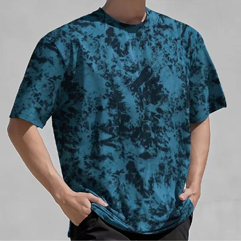 2024 Simple Men's T-shirt Geometric Pattern 3d Print Tee Shirts Daily Casual Male Clothing Oversized Short Sleeve Tees Tops 4XL