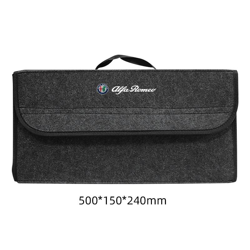 Car  Trunk Storage Box Large Capacity Tool Organiser Bag Auto Goods Accessories For Alfa Romeo Stelvio Giulia 159 Giulietta