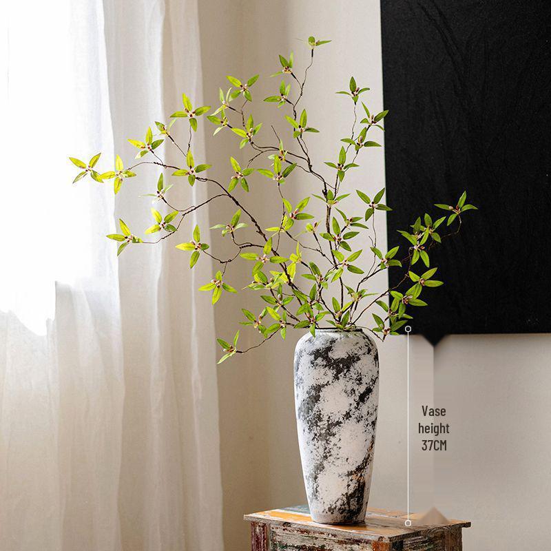 Decor în stil chinezesc cu viță de rodie și ramuri - Artă florală artificială pentru living