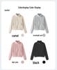 350g Double-Sided German Velvet Patchwork Zipper Cardigan with Stand Collar - Women's Casual Fashion Outerwear