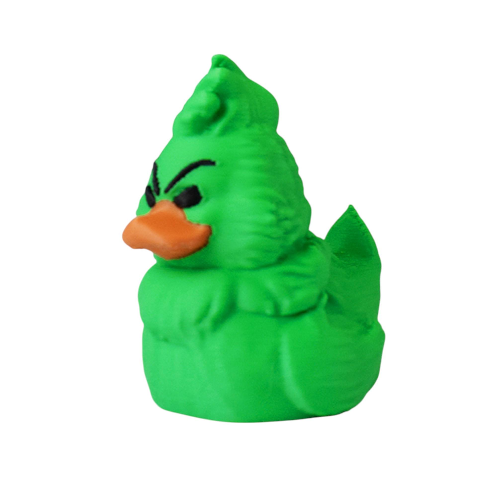 Cross-Creative 3D Christmas Duck Desk Prank Ornament Green