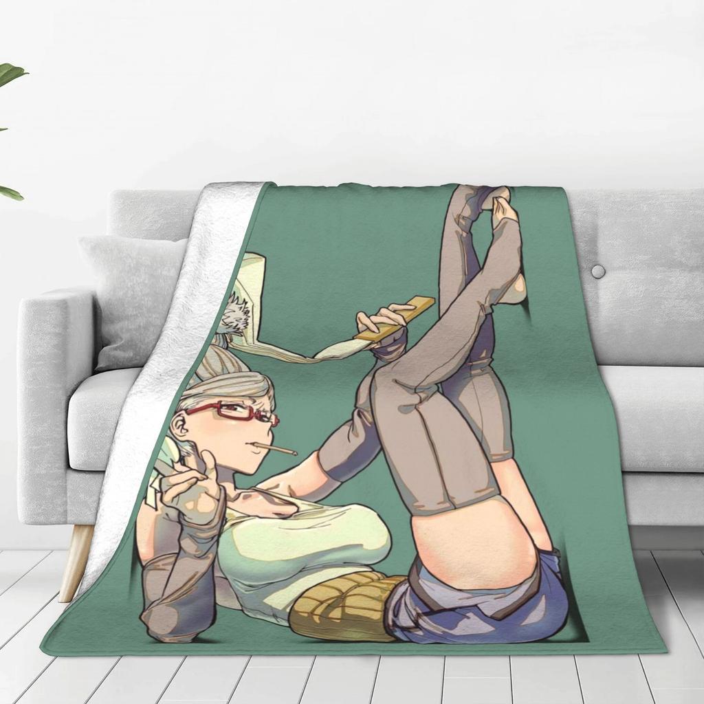 Seiko Ayase Dandadan Weiche Warme Decke Kinder Plüsch Überwurfdecke Muster Sofa Sessel Flanell Tagesdecke Schlafsofa Abdeckung