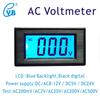 AC200mV/2V/20V/200V/500V AC Voltage Meter Power Supply DC or AC 8-12V Voltmeter Volt Panel Meter Voltage Indicator Tester