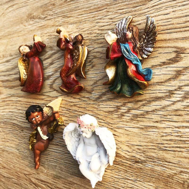 Cute Cartoon Angel Refrigerator Stickers Resin Handmade Creative Souvenirs Home Decoration