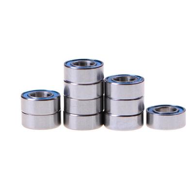 10Pcs Mr105-2Rs Rubber Sealed Ball Bearing Miniature Bearing 5 X 10 X 4Mm Blue