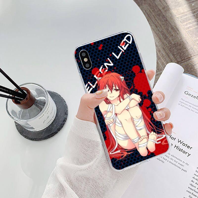 Pouzdro na telefon Anime Girl Elfen Lied pro iPhone 14 13 12 11 XS X 8 7 6 Plus Mini Pro Max SE 2022 Měkký průhledný kryt telefonu