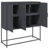 Highboard Anthracite 100.5 x 39 x 107 cm Steel