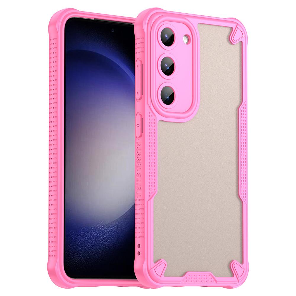 

For Samsung Galaxy S23+ Case Hybrid Frosted Phone Back Cover Pink