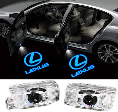 DISYEE Chip LED para Carro Luz de Cortesia Porta Bem-Vinda Porta Cortesia Logotipo Laser LED Logotipo Fantasma para Toyota e GX Luz de Alto Brilho, Luz, Lâmpada, Luz,
