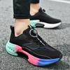 High Quality Walking Men's Sneakers Basketabll Breathable Rotating Button Shoes For Men Lightweight Running Sport Women's Shoes