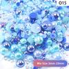 Yantuo 1000g Mixed Packaging Flat Back Pearls Resin Rhinestone Jelly Rhinestones Bulk Abs Loose Pearl for DIY Decoration