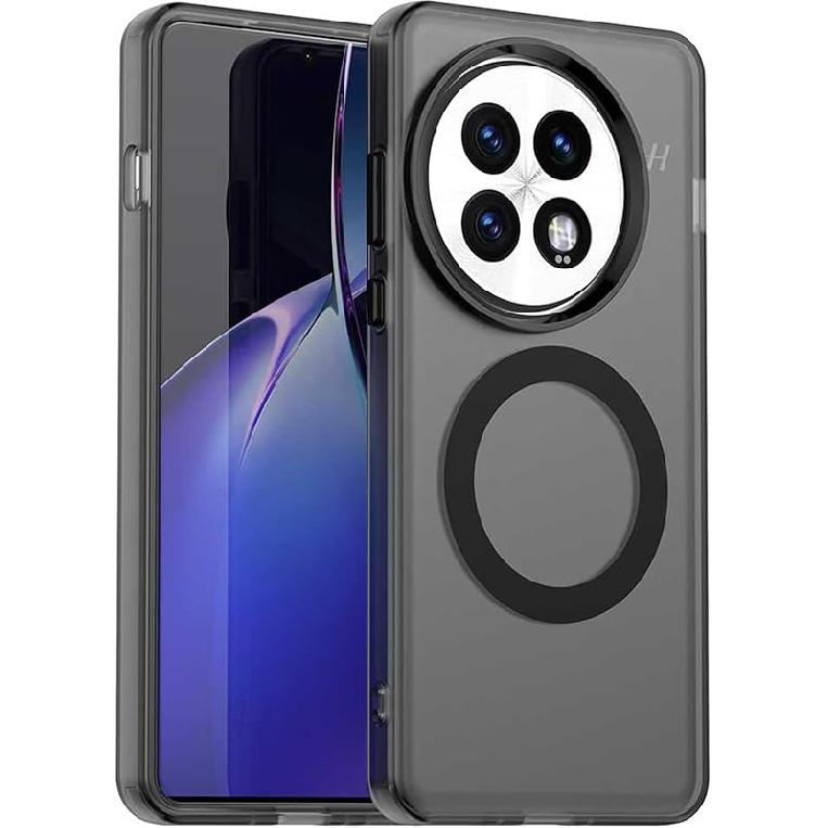 NINKI Magnetic Case Compatible for OnePlus 13 Case Wireless Charging,[Compatible with MagSafe] Translucent Matte PC TPU Thin Cover for One Plus 13 OnePlus 13