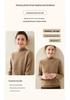 Women's Thick Diamond Pattern Cashmere Sweater - Half-High Neck, Gentle Style, Warm Loose Fit, Short Knitwear for Autumn and Winter
