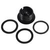 Schwarzes Pop-Up-Tankdeckel-Set mit Entlüftung für Softail Dyna Road King FXR 1982-2010