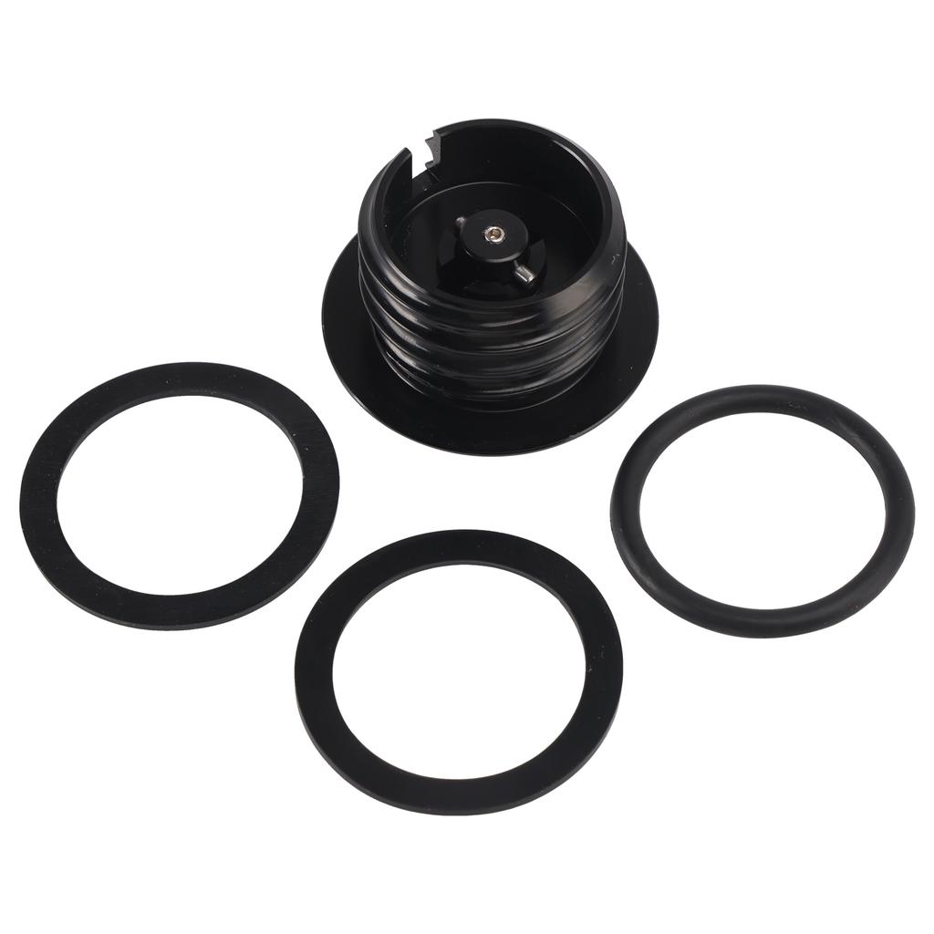 Schwarzes Pop-Up-Tankdeckel-Set mit Entlüftung für Softail Dyna Road King FXR 1982-2010
