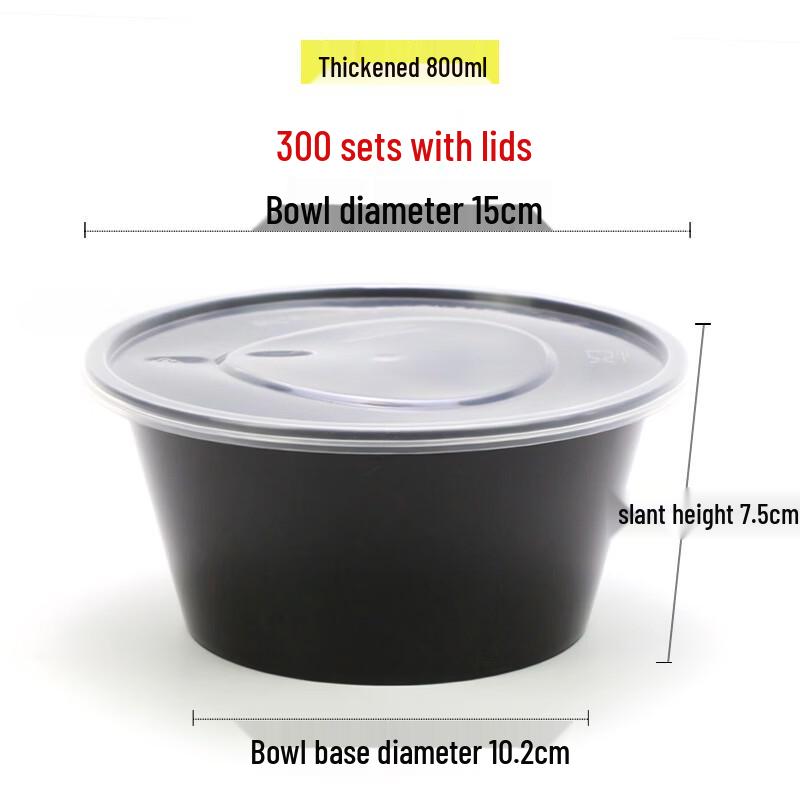Disposable Round Plastic Food Containers