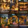 Waterproof Solar String Lights for Outside - 1/2/4 Sets 8 Modes Twinkle Warm White for Patio Garden Tree Yard Party Decor