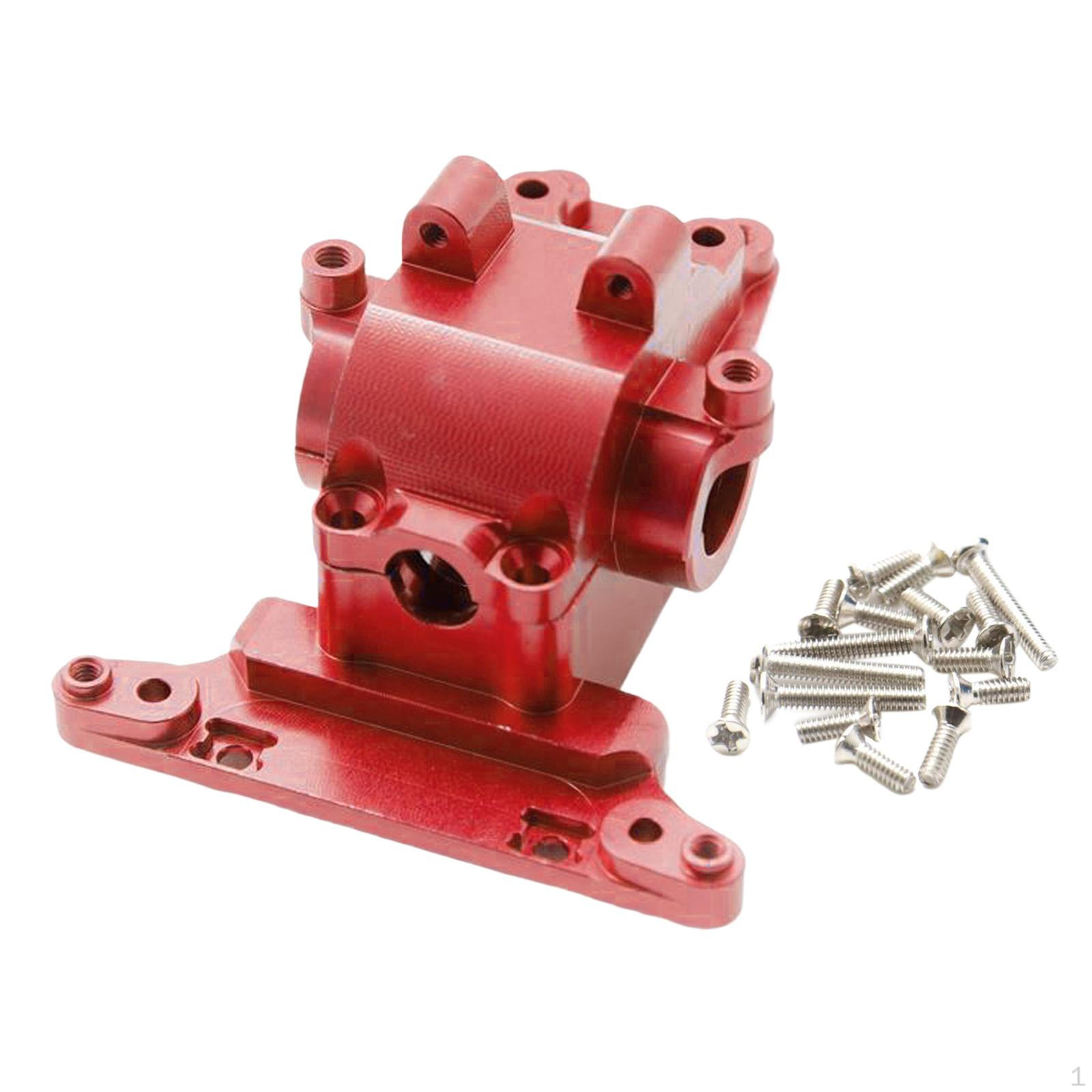 

1/18 Scale Transmission Box Durable Metal Spare Parts High Speed for Remote Control червоний