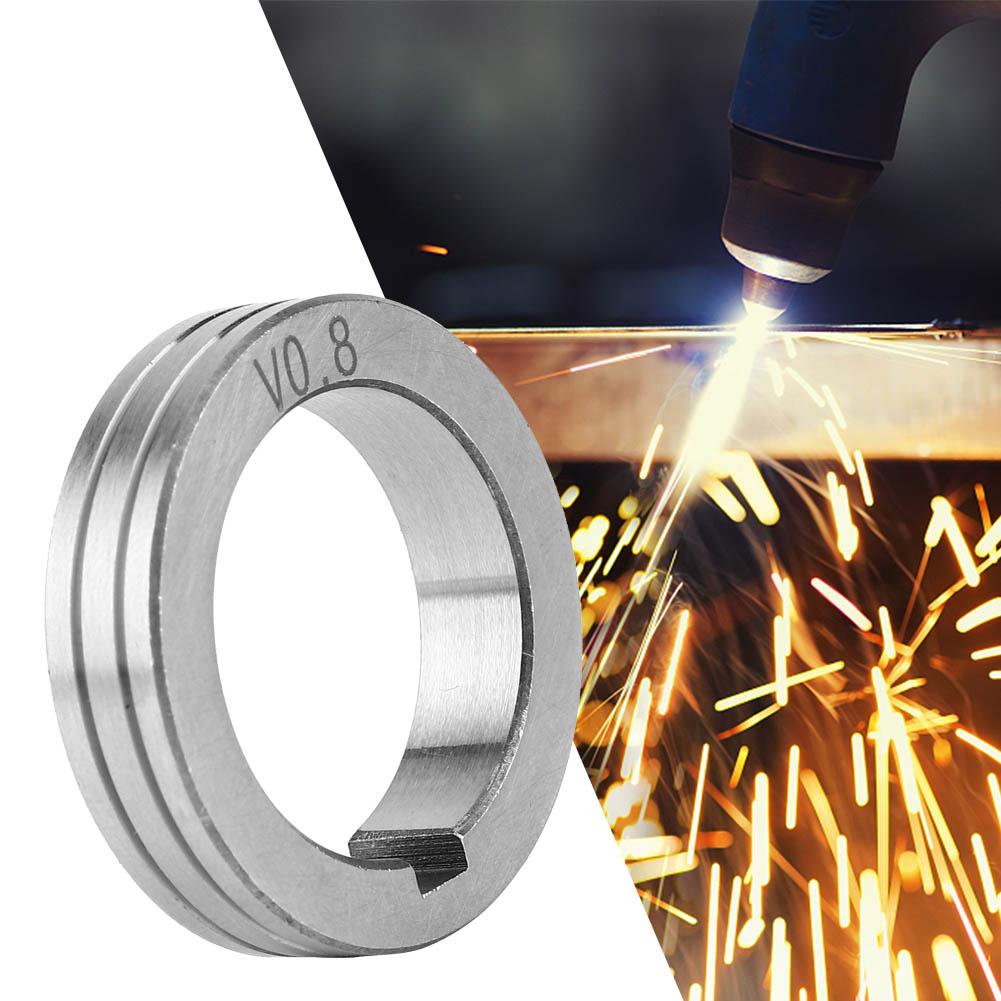 35mm 1.38in Stainless Steel Wire Feeder Roller 0.8 1.0 1.2 Welding Wire Feeding Guide Wheel(0.8