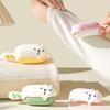 Lint Roller with Integrated Storage Box Cartoon Cat Design No Damage Pet Hair Lint Pilling Remover Reusable Cleaning Tool