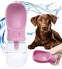 Pink 350 Ml Travel Bottle For Dog