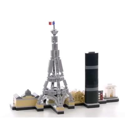 Paris Architecture Skyline Series Building Kit Compatible with 21044 Eiffel Tower City Building Blocks Model Kids Toy Gifts