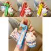 Cute Bunny Keychain Resin Material Fashionable Bag Accessory For Couples