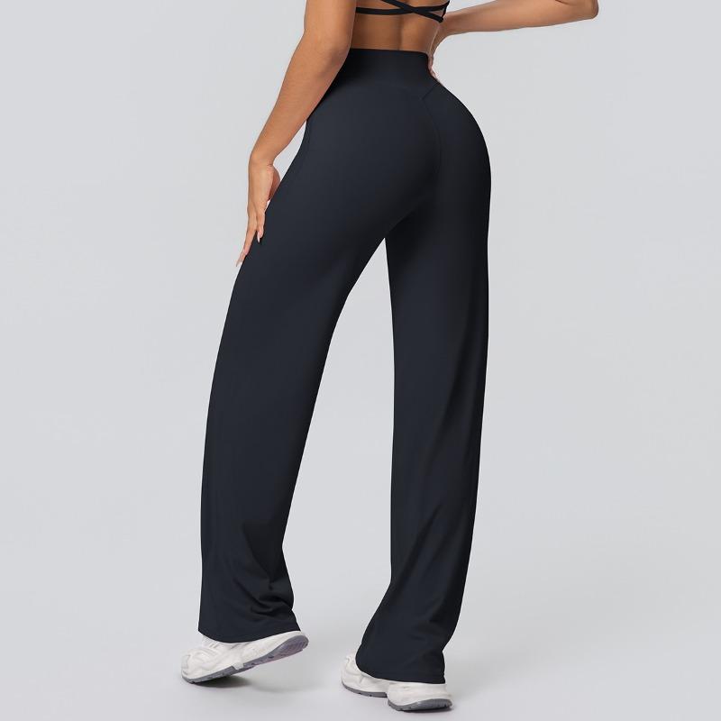 Yoga pants Thin skin-friendly high-waisted straight-leg pants Loose and thin yoga clothes Sports outdoor fitness clothes
