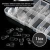 100-Piece Toenail Tips: Transparent & Natural, Full-Cover Fake Nails for Nail Art