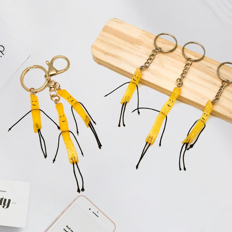 Cartoon Resin  Keychain Bag Pendant Student Couple Backpack Decorations Festive Supplies Creative Gift