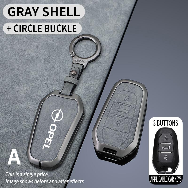 Zinková slitina Kryt pouzdra na klíče od auta Držák ochranný pro Opel Mokka Corsa Astra Phev Grandland Hybrid 2025 Příslušenství