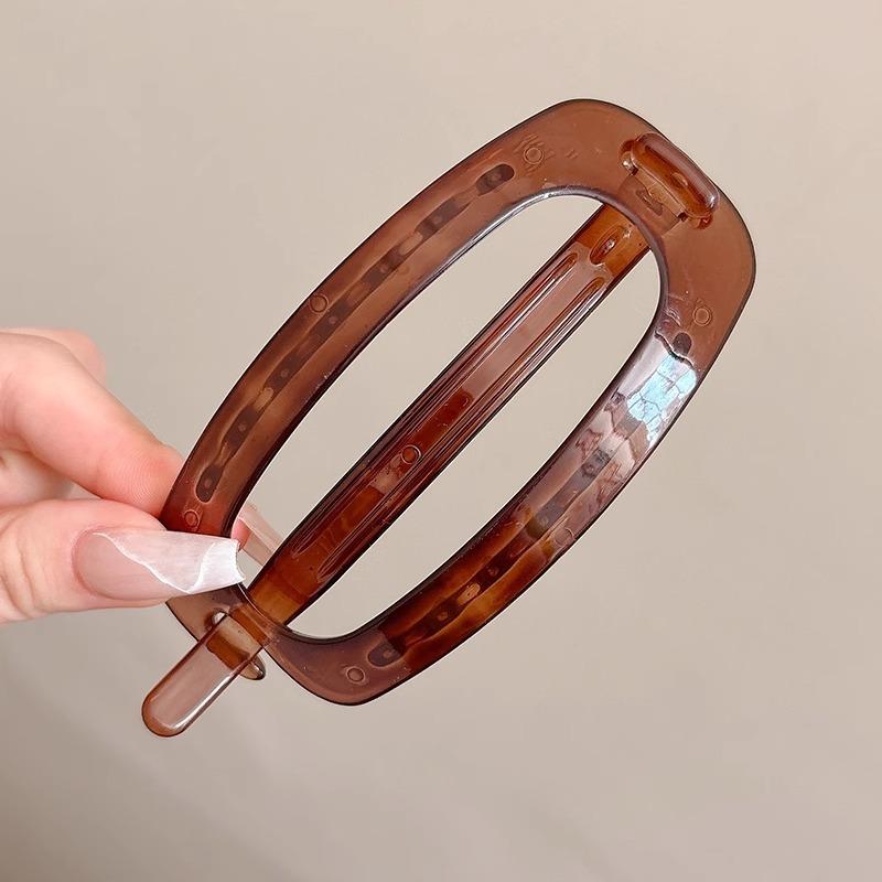 Vintage Solide Hohle Ovale Einfache Twist Haarspangen Für Frauen Temperament Haarschmuck Stirnband Haarnadel Mode Haaraccessoires