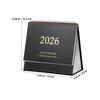 Minimalist Small Desk Calendar 2026 Compact Foldable Flip Stand Desktop Planner Monthly Schedule Calendar Yearly Planner