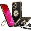 Protective Case - BOOLING - for iPhone 15 Pro - Ultra Slim - Silicone - Cord with Heart Ring
