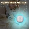 Portable White Noise Sound Machine Baby Sleep Machine LED Light Soothing Sounds Volume Adjustable Rechargeable Battery 800mAh