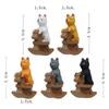 Lovely Double Dog Design PVC Sculpture Vehicle Dashboard Decoration Home Office Display Ornament