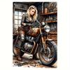 Retro Metal Tin Sign Car Engines & Characters Decor for Garage Man Cave 20x30 Cm