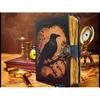 Raven Leather Grimoire •  Book of Shadows • Spell book Journal • Witchcraft Gift